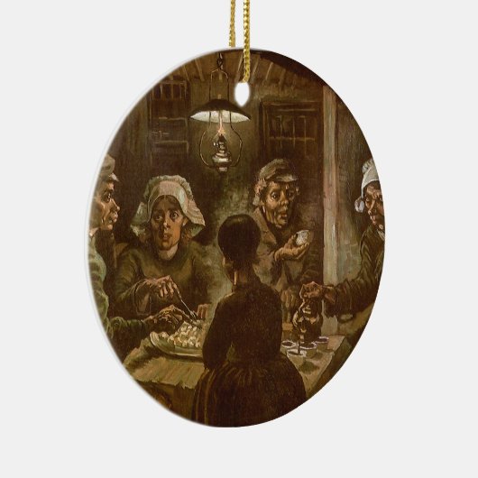 ヴィンセント・ヴァン・ゴッホ - じゃがいもを食べる人々 セラミックオーナメント (右)