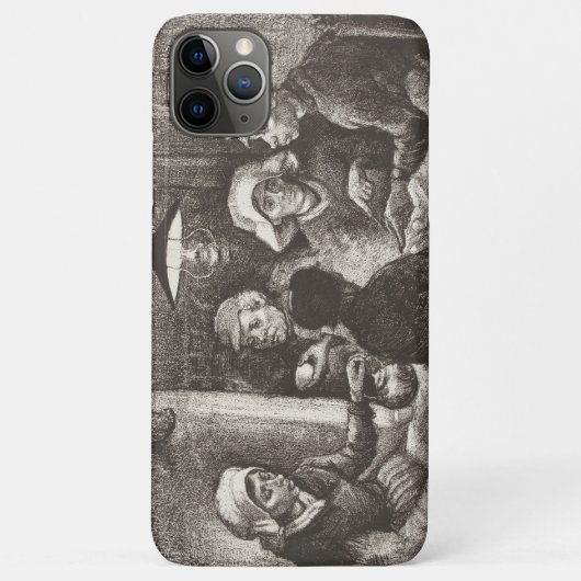 ヴィンセント・ヴァン・ゴッホ じゃがいもを食べる人たち リソグラフ Case-Mate iPhoneケース (裏面)