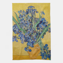 ヴィンセント・ヴァン・ゴッホ – アイリスの花瓶 キッチンタオル