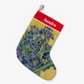 ヴィンセント・ヴァン・ゴッホ – アイリスの花瓶 スモールクリスマスストッキング (正面 (吊り時))