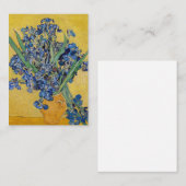 ヴィンセント・ヴァン・ゴッホ – アイリスの花瓶 ノートカード (正面/裏面)