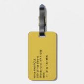 ヴィンセント・ヴァン・ゴッホ – アイリスの花瓶 ラゲッジタグ (裏面縦)