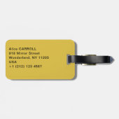 ヴィンセント・ヴァン・ゴッホ – アイリスの花瓶 ラゲッジタグ (裏面横)