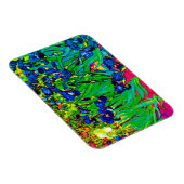 ヴィンセント・ヴァン・ゴッホ – アイリス – フラワーラバーポップ・アートのアート マグネット (右側)