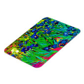 ヴィンセント・ヴァン・ゴッホ – アイリス – フラワーラバーポップ・アートのアート マグネット (左側)