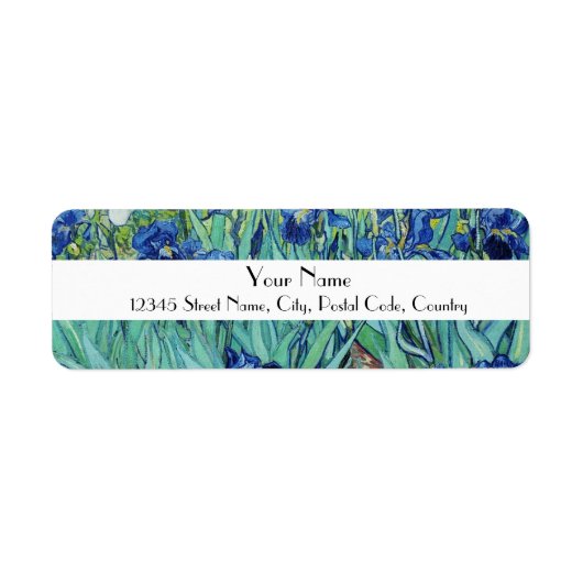 ヴィンセント・ヴァン・ゴッホ・アイリス・ラベル ラベル (正面)