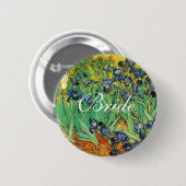 ヴィンセント・ヴァン・ゴッホ・アイリス 缶バッジ (正面&裏面)