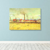 ヴィンセント・ヴァン・ゴッホ – アシュニエールの工場 キャンバスプリント (インサイチュ (ウッドフロア))