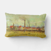 ヴィンセント・ヴァン・ゴッホ – アシュニエールの工場 ランバークッション (裏面)