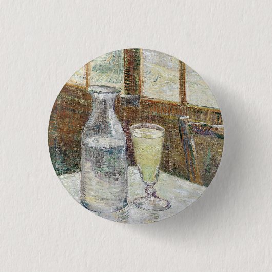 ヴィンセント・ヴァン・ゴッホ・アシーニ絵を描スの 缶バッジ (正面)