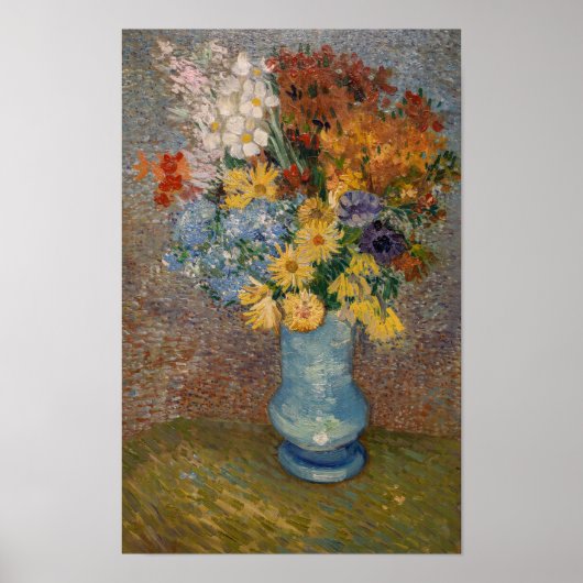 ヴィンセント・ヴァン・ゴッホ・アネモネス・アートの花瓶 ポスター (正面)