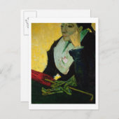 ヴィンセント・ヴァン・ゴッホ | アルルの女、詳細、1888 ポストカード (正面/裏面)