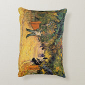 ヴィンセント・ヴァン・ゴッホ - アルル公共公園入口 アクセントクッション (裏面(縦))