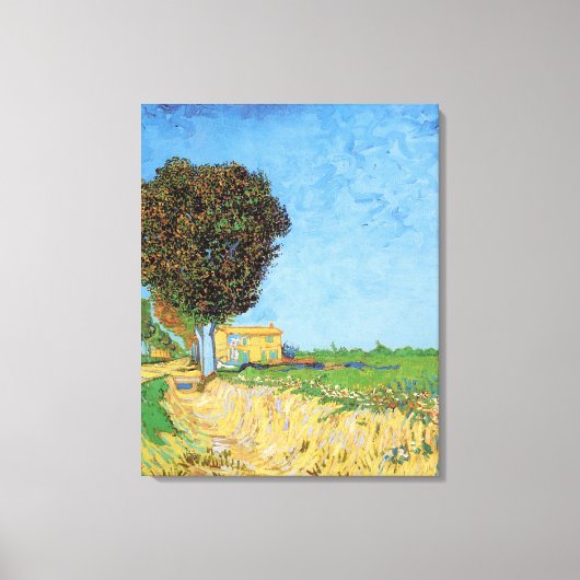 ヴィンセント・ヴァン・ゴッホ・アルレスの近くのレーン。 キャンバスプリント (正面)