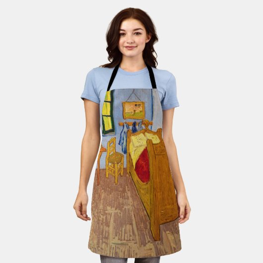 ヴィンセント・ヴァン・ゴッホ – アレスのヴィンセント・ベッドルーム エプロン (着用した状態)