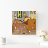 ヴィンセント・ヴァン・ゴッホ – アレスのヴィンセント・ベッドルーム スクエア壁時計 (ホーム)