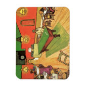 ヴィンセント・ヴァン・ゴッホ – アレスの夜のカフェ マグネット (縦)