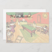 ヴィンセント・ヴァン・ゴッホ – アレスの夜のカフェ 招待状 (正面/裏面)