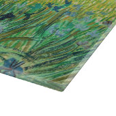 ヴィンセント・ヴァン・ゴッホ – アレス近郊のアイリスとのフィールド カッティングボード (角)