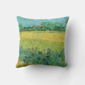 ヴィンセント・ヴァン・ゴッホ – アレス近郊のアイリスとのフィールド クッション (裏面)