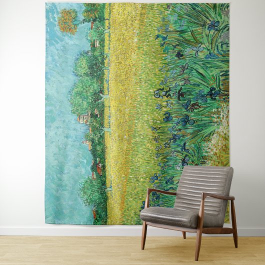 ヴィンセント・ヴァン・ゴッホ – アレス近郊のアイリスとのフィールド タペストリー (インサイチュ)