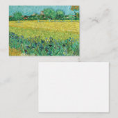 ヴィンセント・ヴァン・ゴッホ – アレス近郊のアイリスとのフィールド ノートカード (正面/裏面)