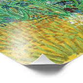 ヴィンセント・ヴァン・ゴッホ – アレス近郊のアイリスとのフィールド フォトプリント (角)