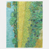 ヴィンセント・ヴァン・ゴッホ – アレス近郊のアイリスとのフィールド フリースブランケット (正面)