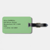 ヴィンセント・ヴァン・ゴッホ – アレス近郊のアイリスとのフィールド ラゲッジタグ (裏面横)