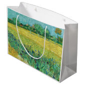 ヴィンセント・ヴァン・ゴッホ – アレス近郊のアイリスとのフィールド ラージペーパーバッグ (裏面アングル)