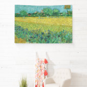 ヴィンセント・ヴァン・ゴッホ – アレス近郊のアイリスとのフィールド 横断幕 (インサイチュ)