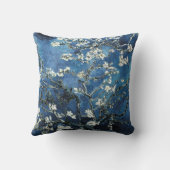 ヴィンセント・ヴァン・ゴッホ・アーモンド花咲きダークブルー クッション (裏面)