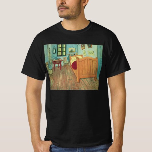 ヴィンセント・ヴァン・ゴッホ - アールズのヴィンセントの寝室 Tシャツ (正面)