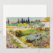 ヴィンセント・ヴァン・ゴッホ - アールルの庭園 招待状 (正面/裏面)