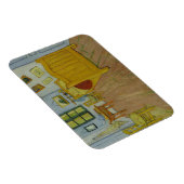 ヴィンセント・ヴァン・ゴッホ、アーレスのベッドルーム、第1版 マグネット (右側)