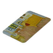 ヴィンセント・ヴァン・ゴッホ、アーレスのベッドルーム、第1版 マグネット (左側)