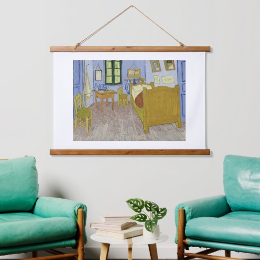 ヴィンセント・ヴァン・ゴッホ、アーレスのベッドルーム、第3版 吊り下げ型タペストリー (リビング)