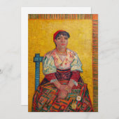 ヴィンセント・ヴァン・ゴッホ - イタリアの女 招待状 (正面/裏面)