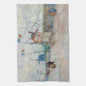 ヴィンセント・ヴァン・ゴッホ – インパセ・デ・ドゥ・フレレス キッチンタオル (縦)