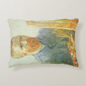 ヴィンセント・ヴァン・ゴッホ – イーゼルの前の自画像 アクセントクッション (正面)