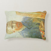 ヴィンセント・ヴァン・ゴッホ – イーゼルの前の自画像 アクセントクッション (裏面)