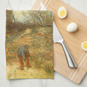 ヴィンセント・ヴァン・ゴッホ – ウィンドミル、ムーランデラガレット キッチンタオル (四つ折り)