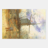 ヴィンセント・ヴァン・ゴッホ – ウィンドミル、ムーランデラガレット ラッピングペーパーシート (正面3)