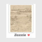 ヴィンセント・ヴァン・ゴッホ – ウィートフィールドからのアーレスビュー シール (シート)