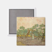 ヴィンセント・ヴァン・ゴッホ - オリーブの木の女性たち マグネット (正面/裏面)