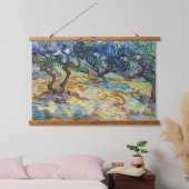 ヴィンセント・ヴァン・ゴッホ - オリーブの木：明るい青空 吊り下げ型タペストリー (寝室)