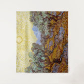 ヴィンセント・ヴァン・ゴッホ - オリーブの木、黄色い空と太陽 タペストリー (正面)