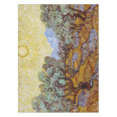 ヴィンセント・ヴァン・ゴッホ - オリーブの木、黄色い空と太陽 テーブルクロス (正面)