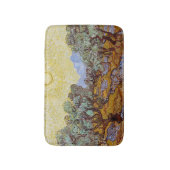 ヴィンセント・ヴァン・ゴッホ - オリーブの木、黄色い空と太陽 バスマット (正面縦)