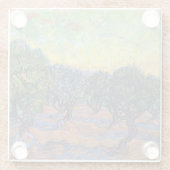 ヴィンセント・ヴァン・ゴッホ・オリーブグローブ印象派アート ガラスコースター (裏面)